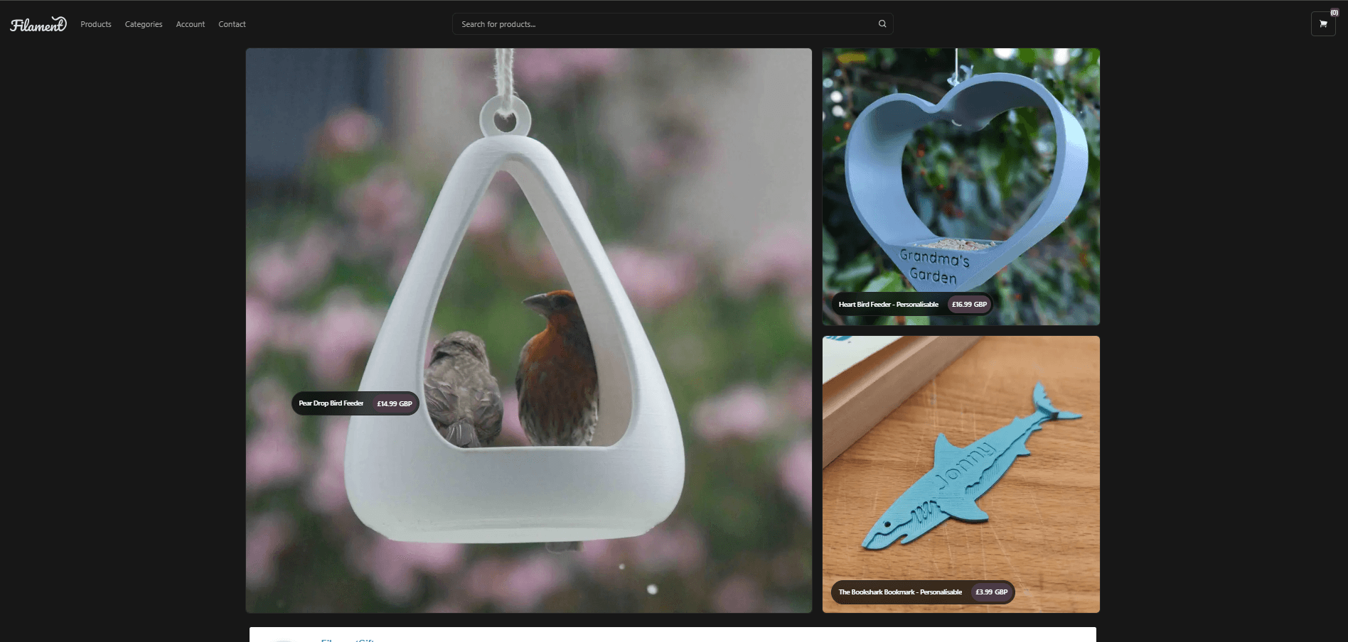 Filament Gifts project preview